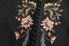 IN TO THE EAST 2025 Autumn/Winter Floral Embroidered Long Coat ITE-E1DGAW063BL22CO-HEI Black